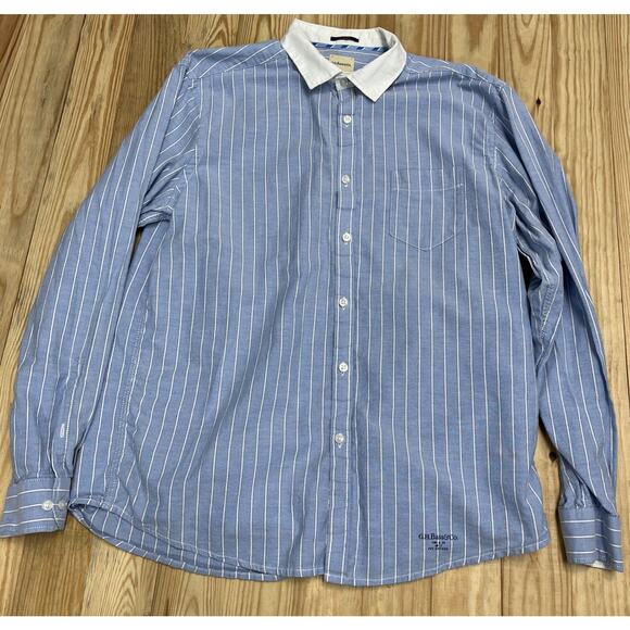 G.h. Bass & Co Ivy Oxford 40’s Longsleeve Button Up Slim Fit Shirt Size Large - Picture 1 of 9